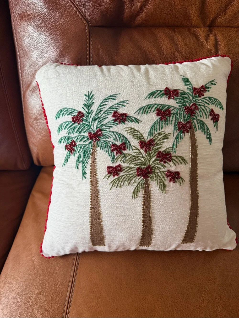 C&C Co. Home  tropical Christmas pillow